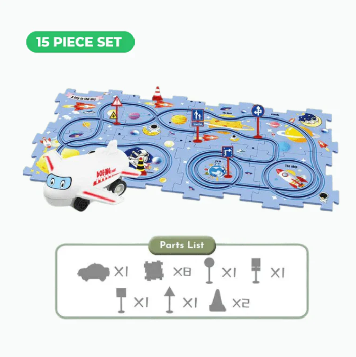 Puzzle Racer Kids Car Track Set