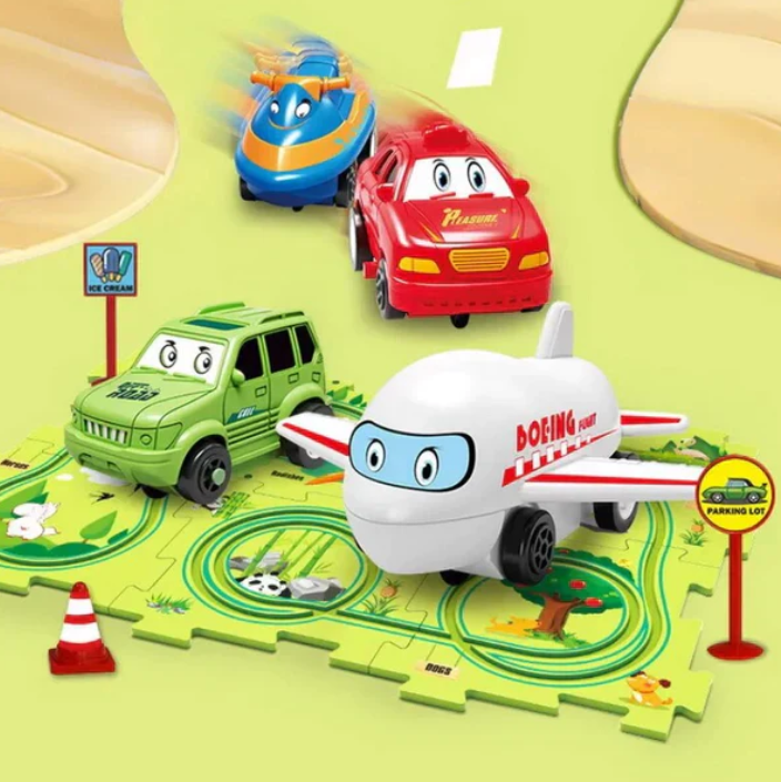 Puzzle Racer Kids Car Track Set