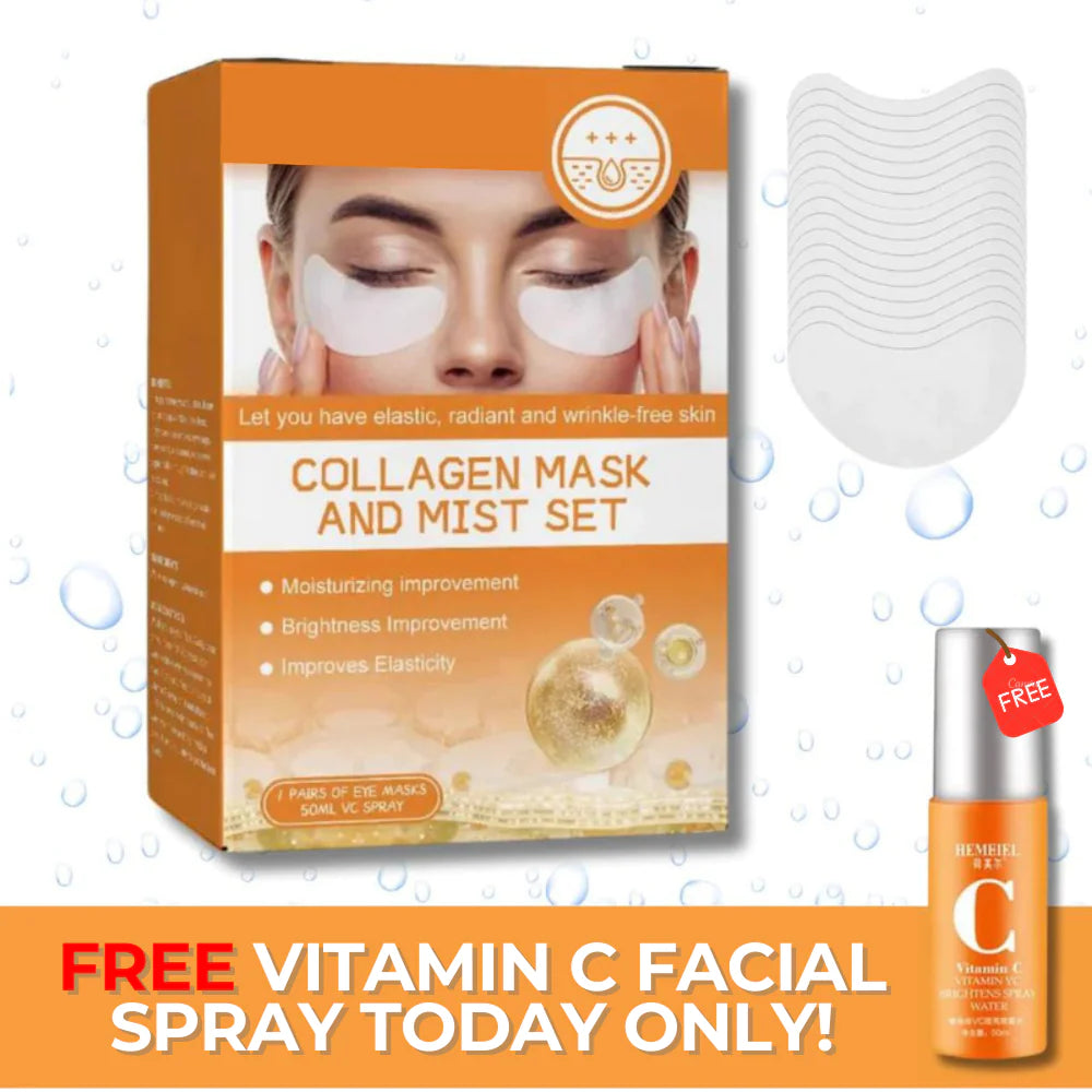 PURE Collagen Film + FREE Bottle of Vitamin Spray(Erases Eye Bags)