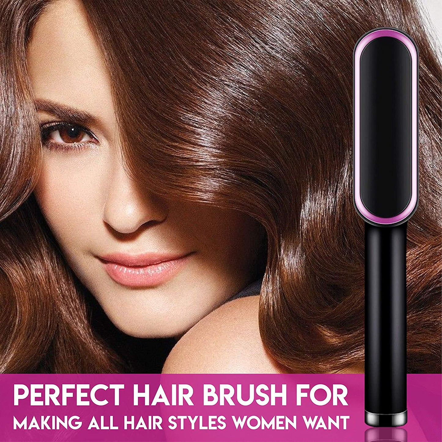 Curly Hair Straightener Bursh