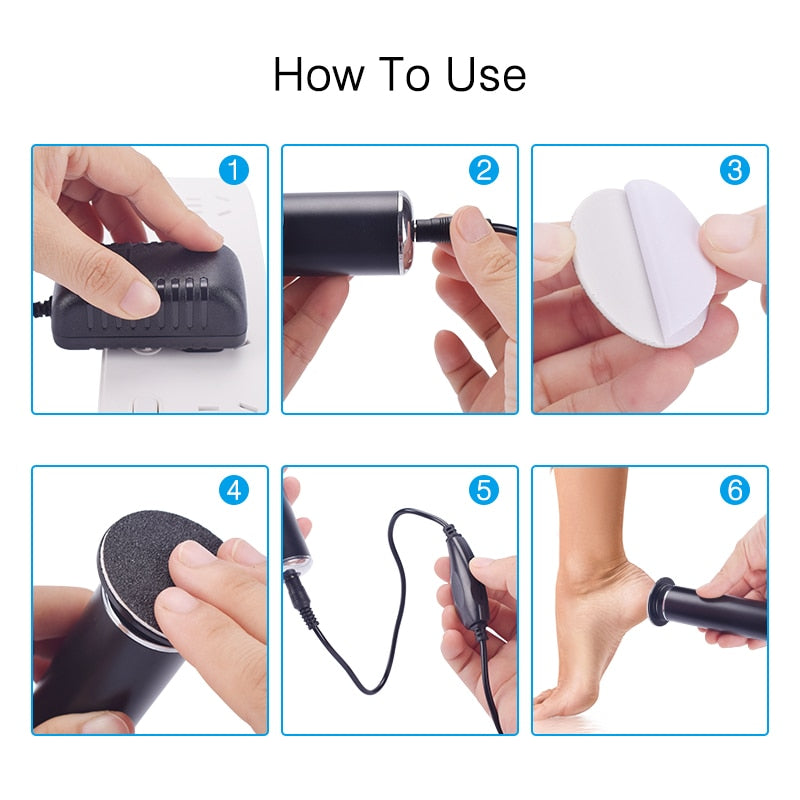 Electric Pedicure Tools | Remove Dead Skin Callus